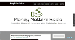 Desktop Screenshot of moneymatterspodcast.com